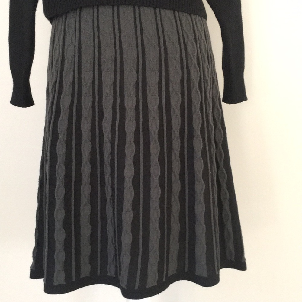 Target Mossimo black gray knit wool blend skirt